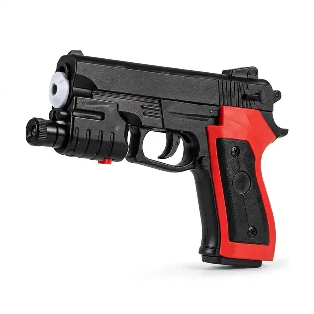 Pvc Toy Pistol With Laser & Red Grip
