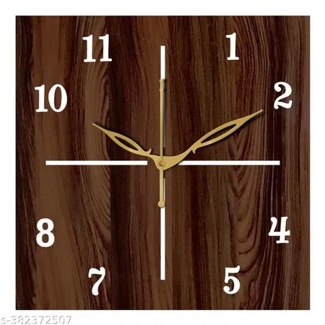 Wooden Wall Clock, Brown
