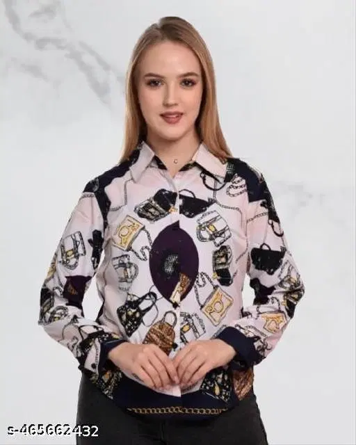Printed Trousers for Women (Multicolor, XS)