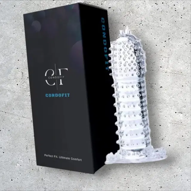 A R Silicone Crystal Dotted Condom for Men, Transparent