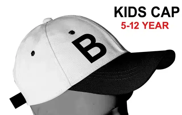 Baseball Cotton Cap for Kids (Multicolor, 5-12 Years)