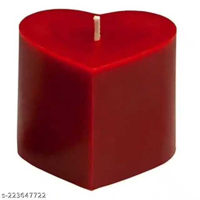 Scented Heart Shaped Candle, Red