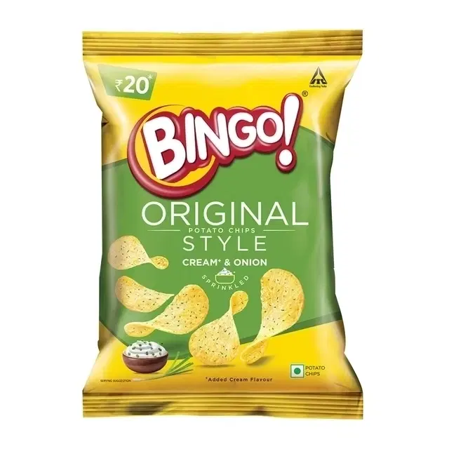 Bingo Potato Chips Cream and Onion 45 g