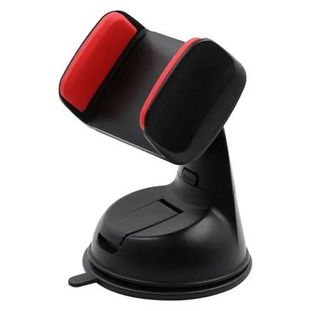Car Mobile Holder for Dashboard Windshield Clip, Red, Black, A-7
