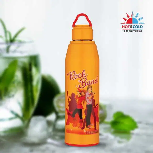 Trueware Zapp 800 Water Bottle Rockband, 700 ml, Orange, A-154