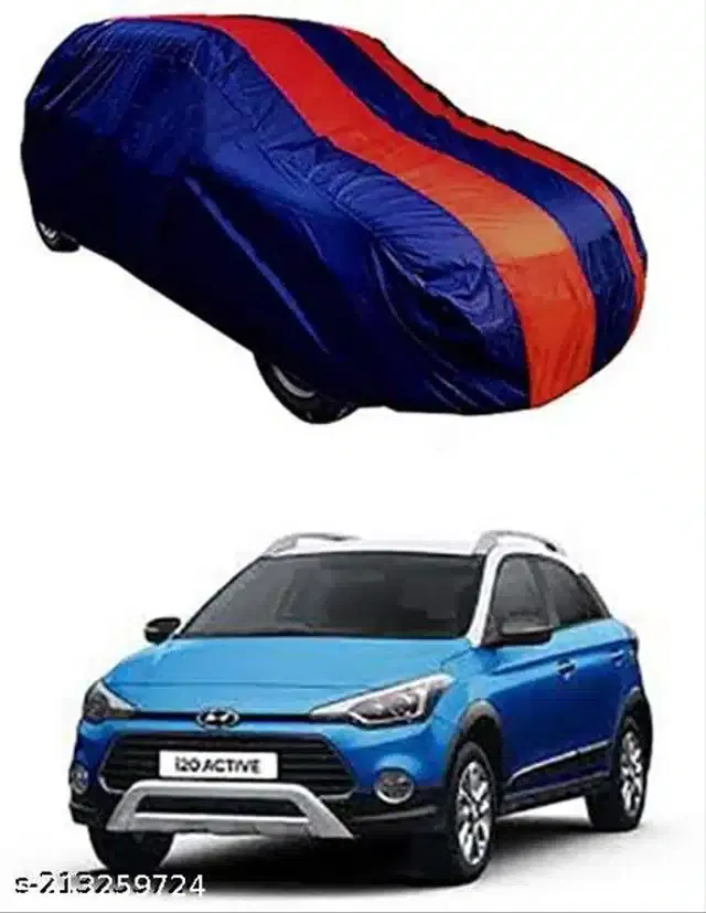 Taffeta Waterproof Car Cover for Hyundai i20 Active, Multicolor