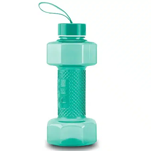 Airtight Plastic Water Bottle with Lid, Green, 750 ml