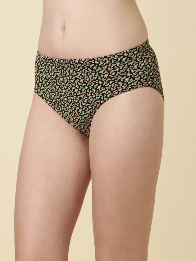 Cotton Printed Briefs for Women, Pack of 1, Assorted (100 cm)