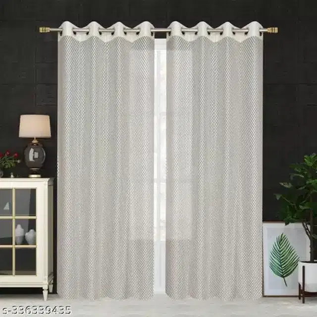 Polyester Curtain for Door, Multicolor, 7 Feet