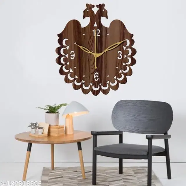 Wooden Wall Clock, Brown