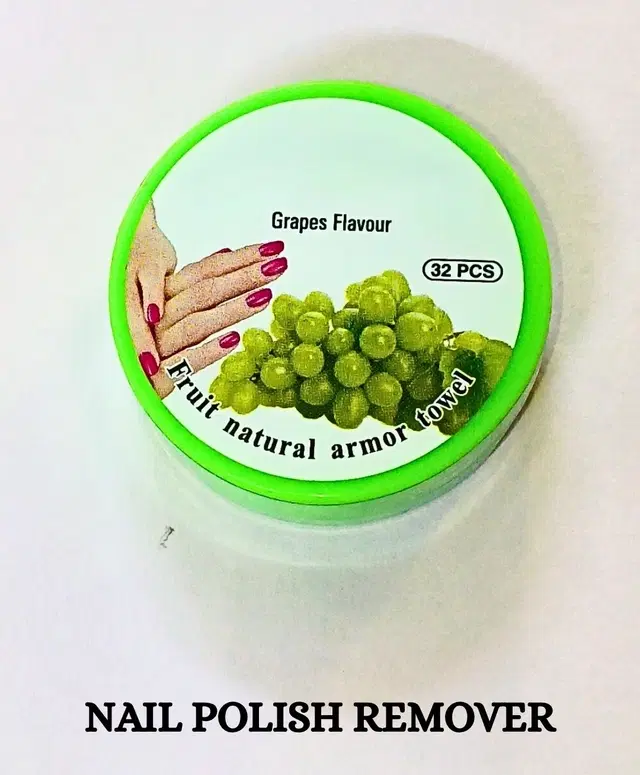 Basicare Nail Polish remover wipes Grapes Fragrance 30 wipes