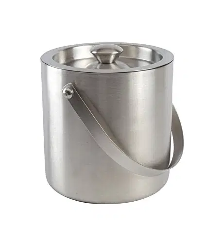 Dyrone Stainless Steel Double Walled Bucket, 1L