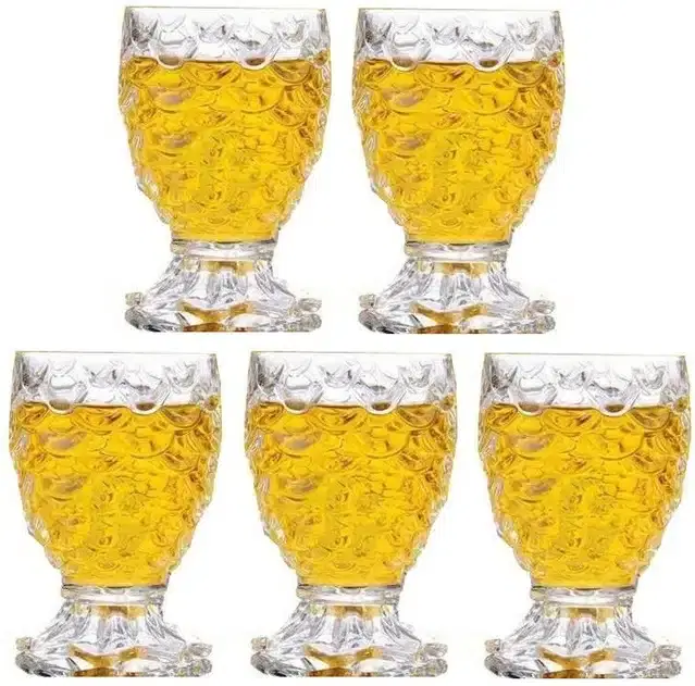 Liquor cum Cocktail Glasses, Transparent, 140 ml, Pack of 5