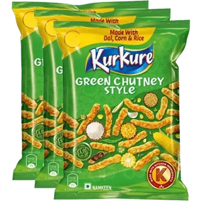 Kurkure Green Chutney Style 3X38.5 g (Set Of 3)