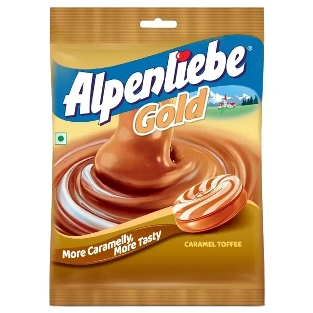 Alpenliebe Gold Caramel Candy 313.5 g (90 Pc) (Pouch)