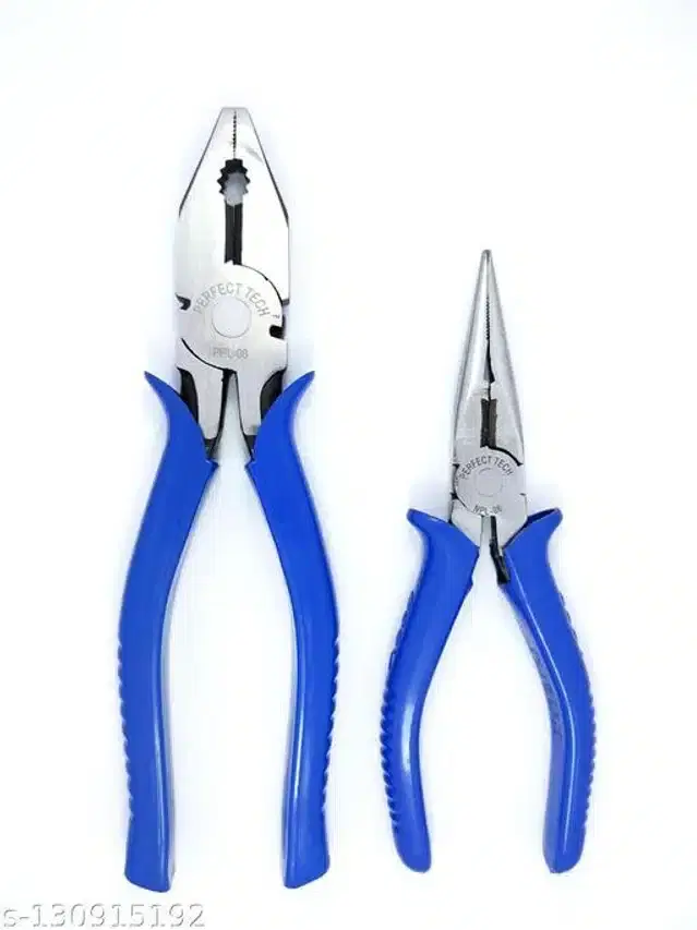 Combination & Nose Plier, Set of 2, Blue