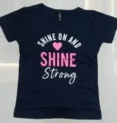 Cotton Printed Tops/Tunics for Girls, Blue (22)