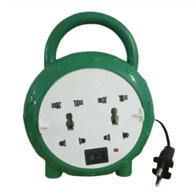 Round Flex Socket Box, White & Green