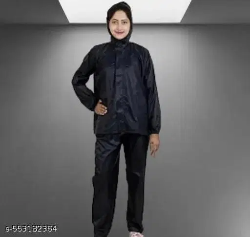 Polyester Solid Raincoat for Men/women, Multicolour (S)