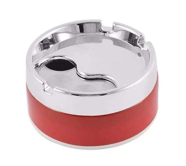MN Enterprises Stainless Steel Ash Tray, Red, MN_13