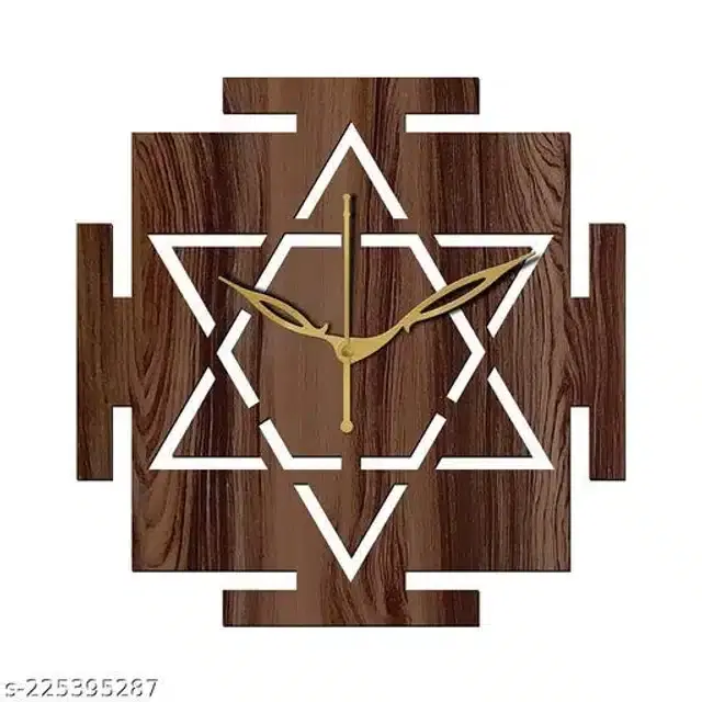 Wooden Wall Clock, Brown