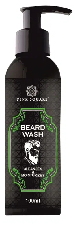 Pink Square Beard Wash, 100 ml