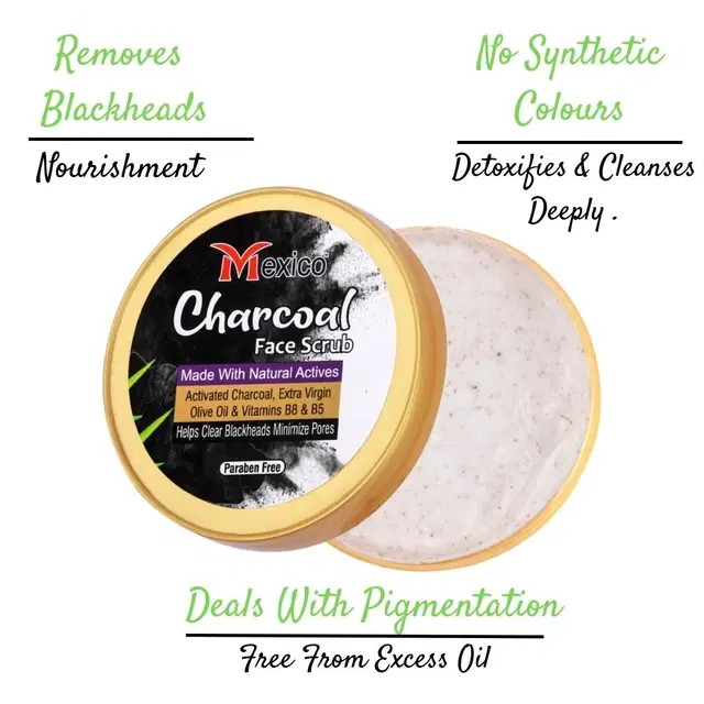Maxico Herbs Charcoal Scrub (100 g)
