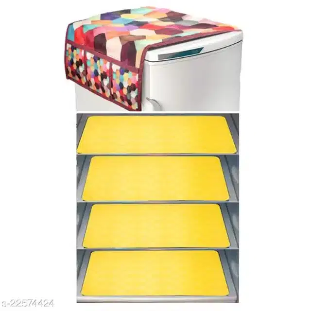 Fridge Cover Set, Multicolor, Set of 4