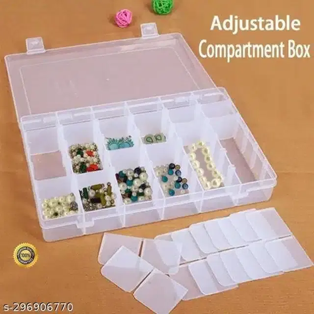 Plastic Wardrobe Jewellery Organiser, Transparent