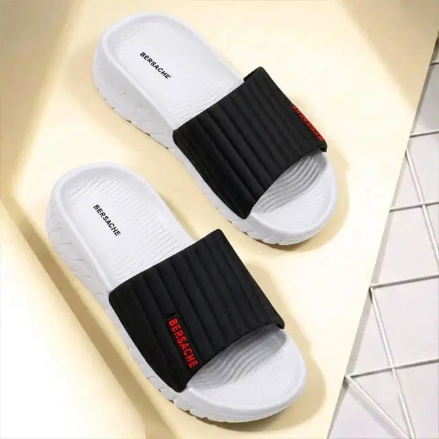 Solid Sliders for Men (Grey, 6)