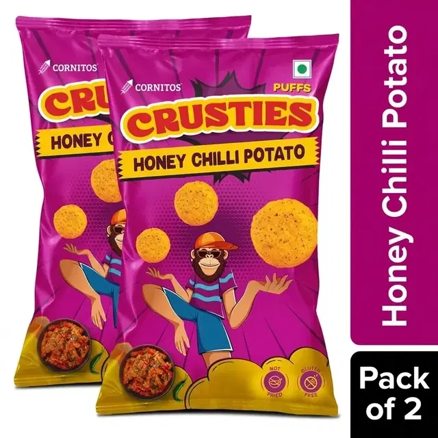 Cornitos Crusties Honey Chilli Potato 50 g - Pack of 2