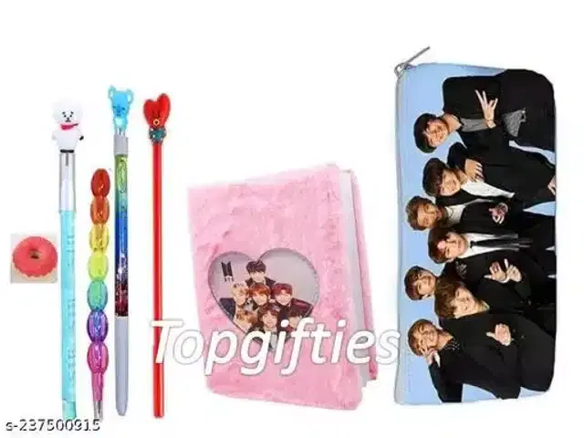 Unicorn Stationery Combo, Set of 7, Multicolor