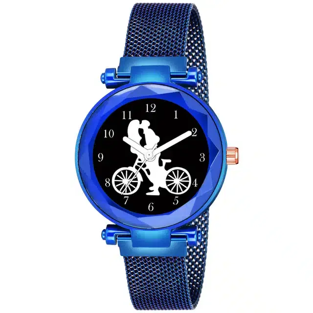 Analog Watch for Girls (Blue)