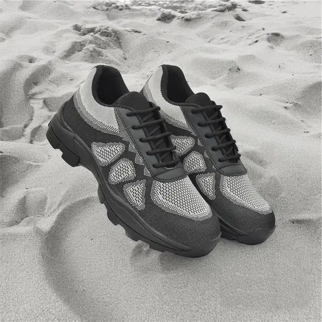 Safety Shoes for Men (Black, 9)