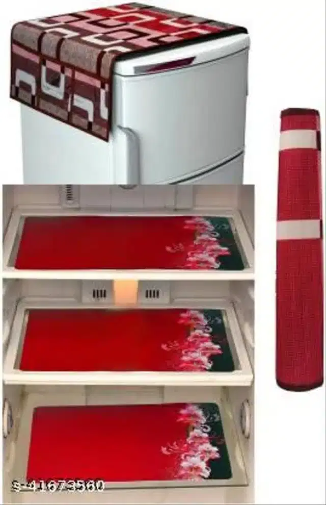 Fridge Cover Set, Multicolor, Set of 5