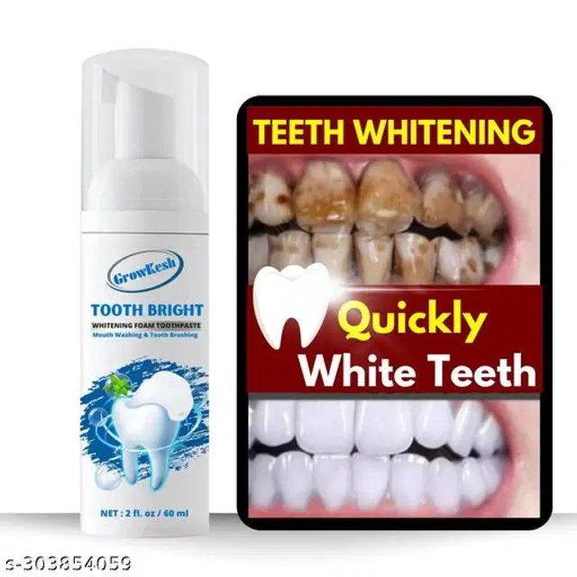 Growkesh Teeth Whitening Foam, 60 ml