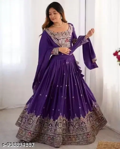 Lehenga Choli for Women (Free Size)