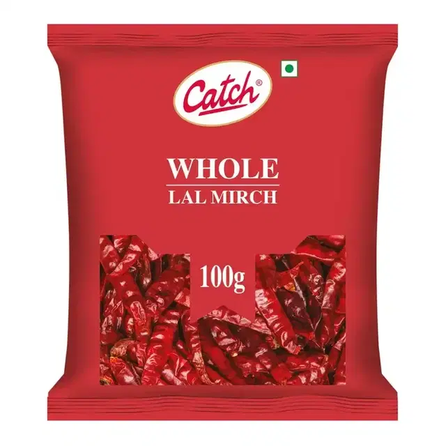 Catch Lal Mirch/Red Chilli Whole (Withot Stem) 100 g