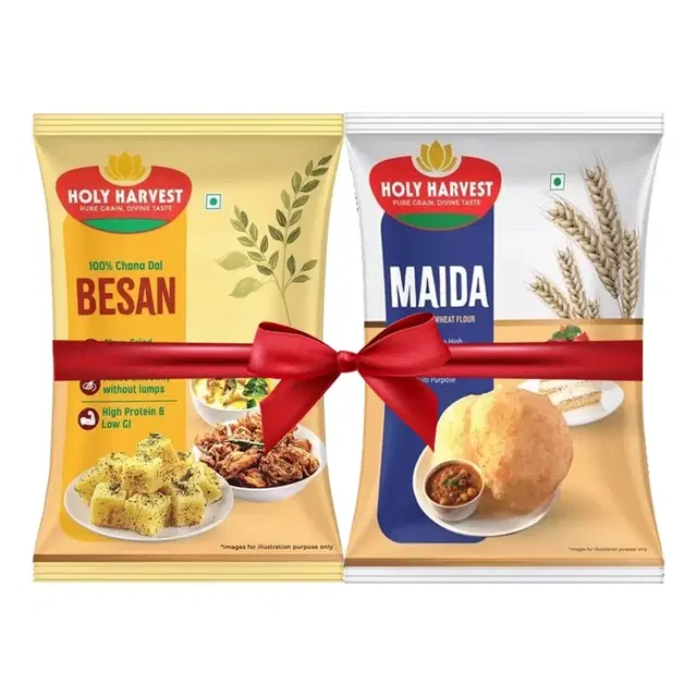 Holy Harvest (Besan 500 g + Maida 500 g) Combo Pack