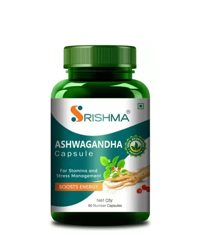 Srishma 60 Pcs Ashwagandha Capsule, Pack of 1
