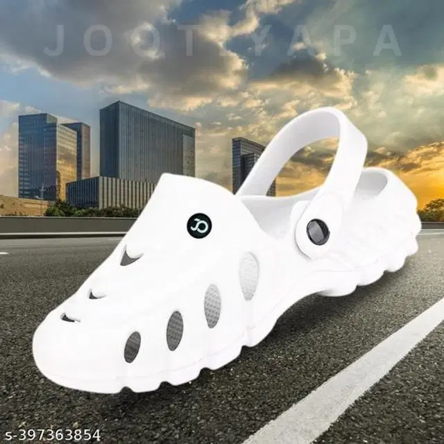 Clogs for Men (White, 8)