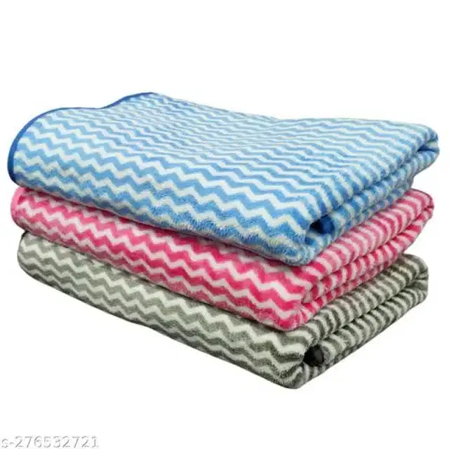 Microfibre Bath Towels, Multicolor, 70x140 cm, Pack of 3