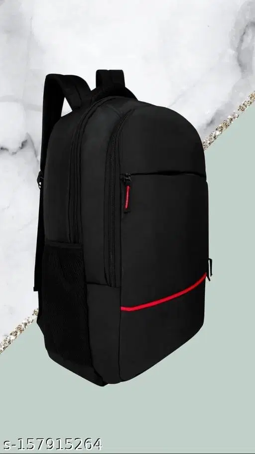 Polyester Backpack for Men & Women, Black