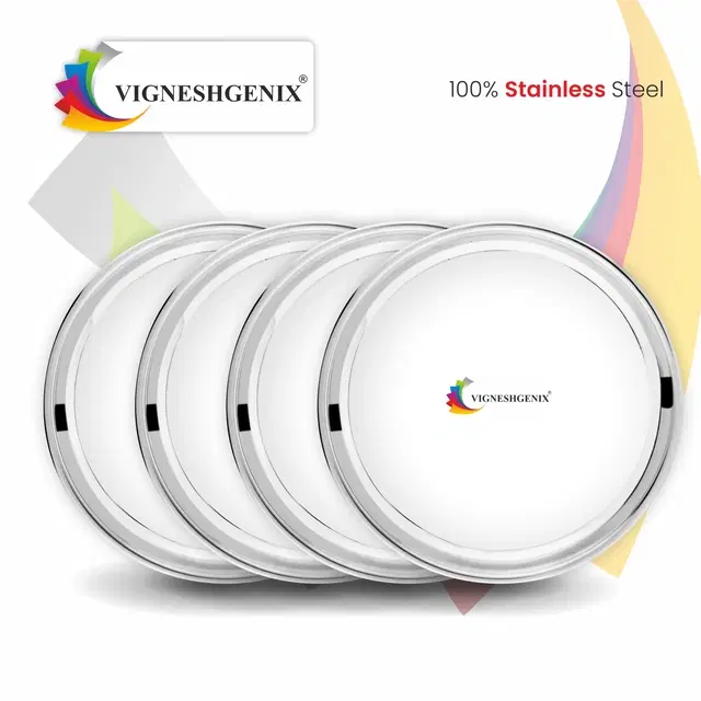 Stainless Steel Lid, Silver, Set of 3