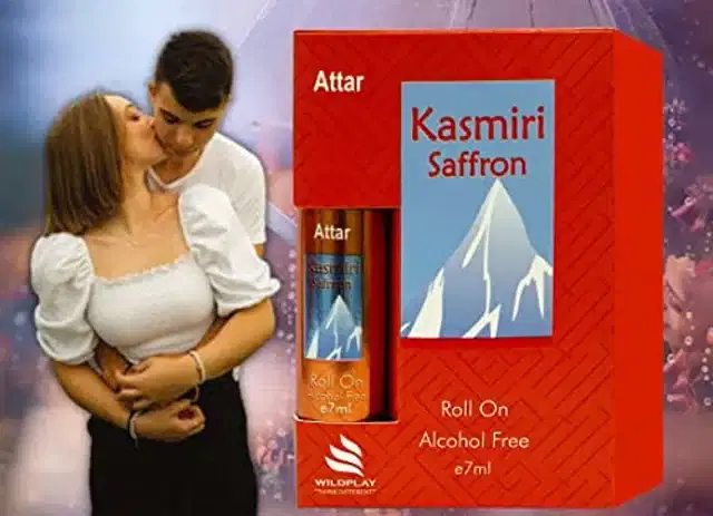 Wildplay Kasmiri Saffron Roll On Attar, 7 ml