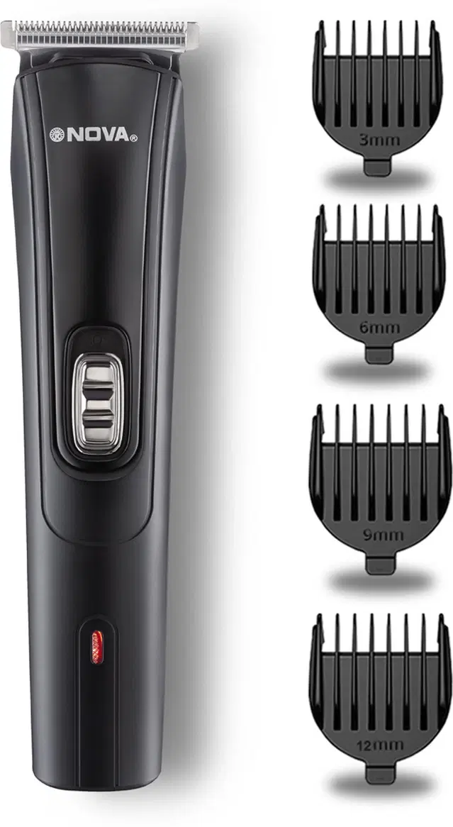 NOVA NHT 1039 USB Trimmer 45 min Runtime 4 Length Settings  (Black)