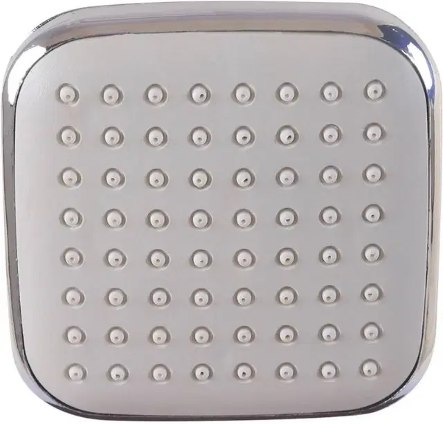 Stainless Steel High Pressure Shower Head, Silver, 4x4 inches