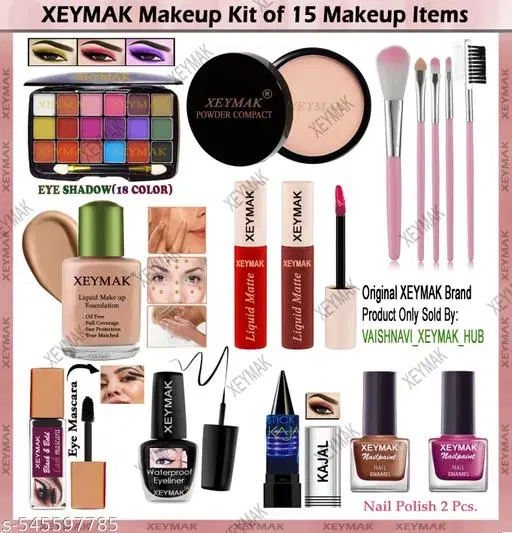 Face Makeup Combo, Multicolor, Set of 1