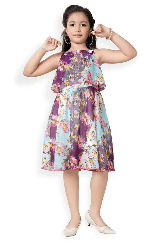 Party Frocks & Dresses for Girls (Multicolor, 3 - 4 Years)