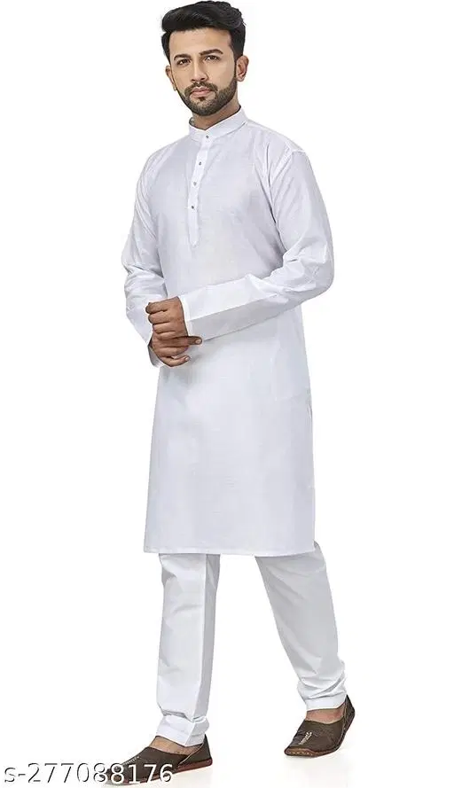 Kurta for Men (White, M)